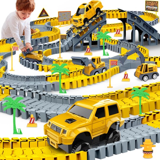 Flexible toy car track sales